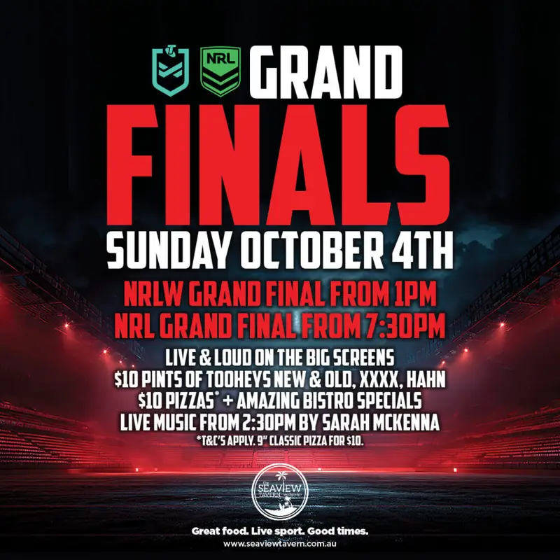 NRLW & NRL Grand Finals at Seaview Tavern