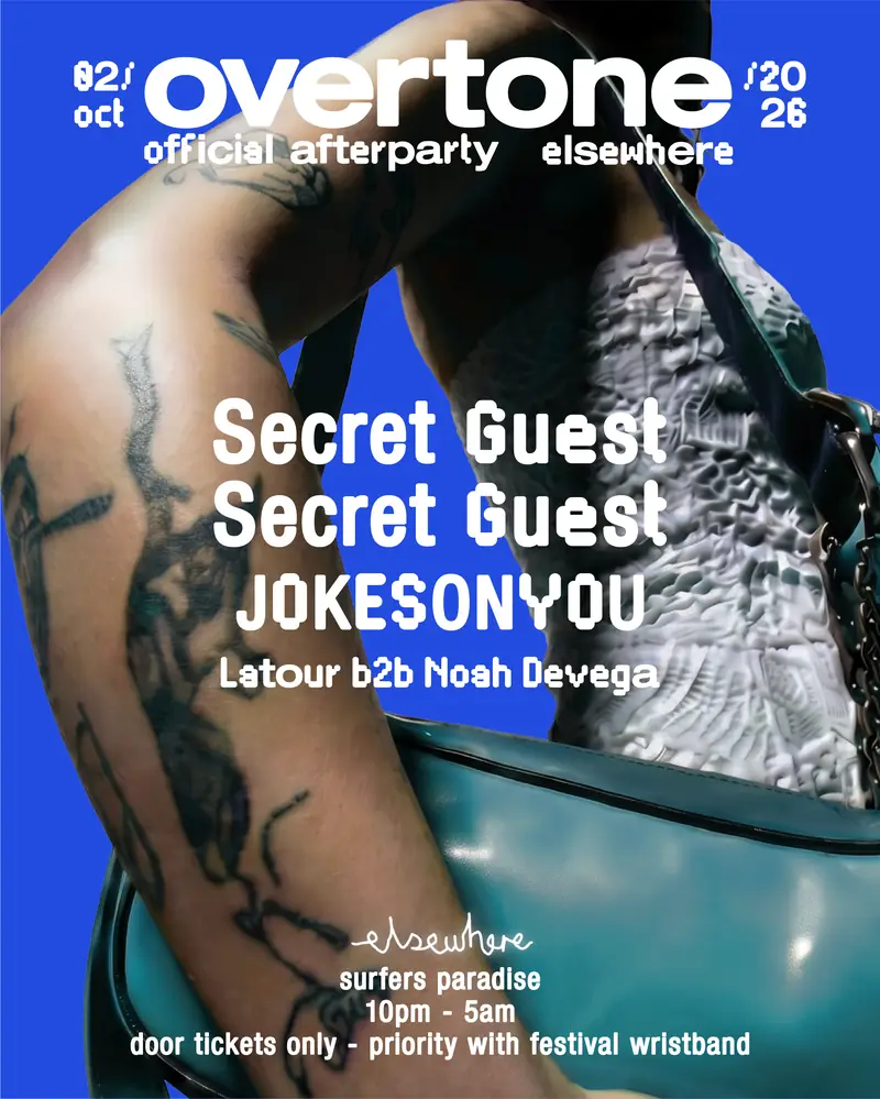 overtone afterparty 10pm-5am en elsewhere