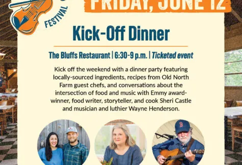 [SOLD OUT] Fiddle & Fork Dinner at The Bluffs Restaurant