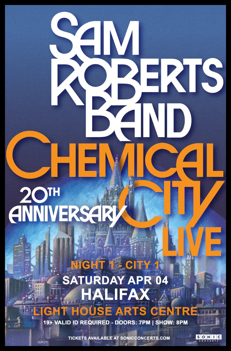 Sam Roberts Band - Chemical City 20th Anniversary — Light House Arts Centre à Light House Arts Centre