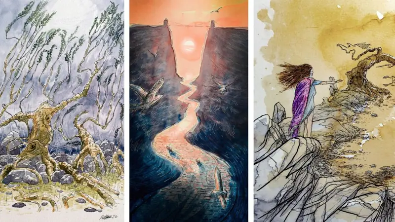 Pen, Ink & Watercolour à The Drill Hall