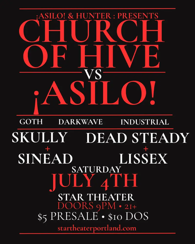 CHURCH OF HIVE vs ASILO en Star Theater & Starlight Lounge