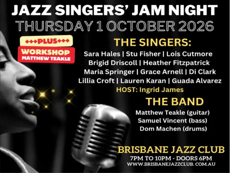 Jazz Singers' Jam Night at Brisbane Jazz Club