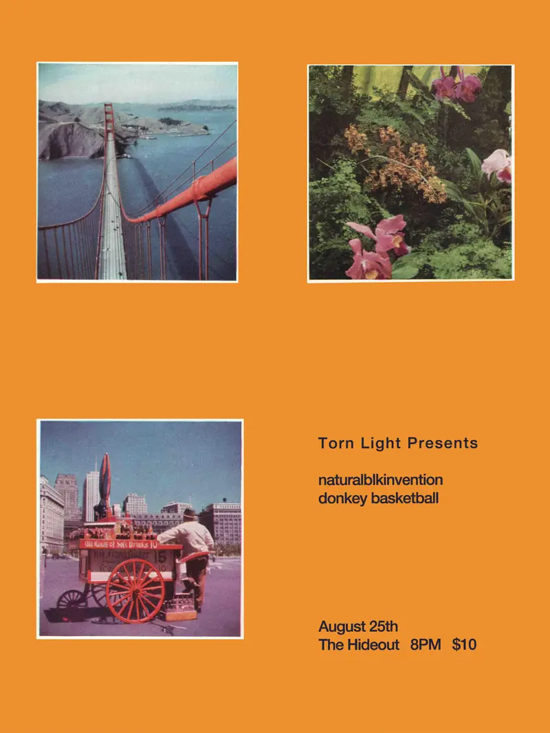 Torn Light Presents - Naturalblkinvention & Donkey Basketball at The Hideout