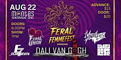 Feral Femme Fest - A Music Festival Showcasing Female-Fronted Rock Bands à Monte's Showbar Grill