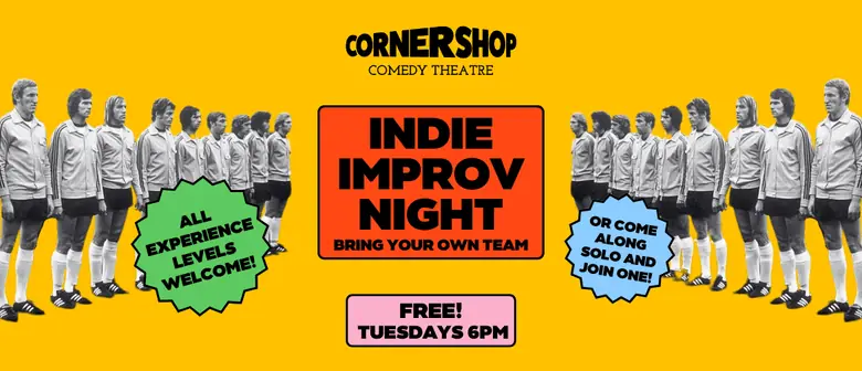 Cornershop Comedy - Indie Improv Night at The Motley Bauhaus