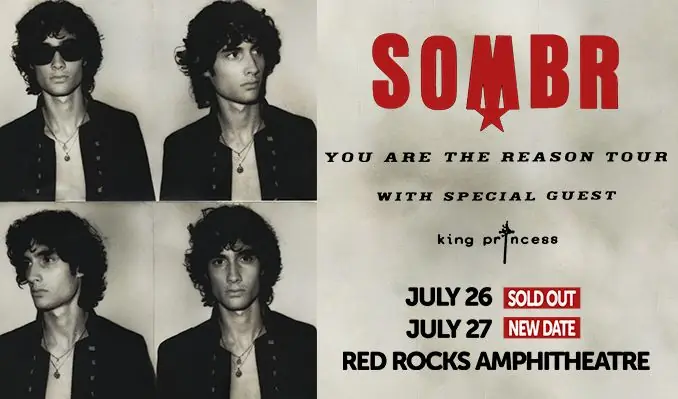 sombr 7/26 à Red Rocks Amphitheatre