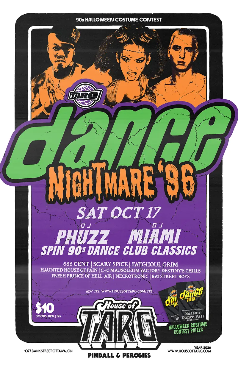 TARG DANCE MIX - Nightmare '96 w DJ Miami & DJ Phuzz. FREE-Play Included! à House of TARG