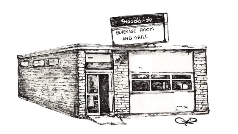 Christian Howse, Julia Cunningham, and Joe Coffin at The Woodside Tavern à The Woodside Tavern