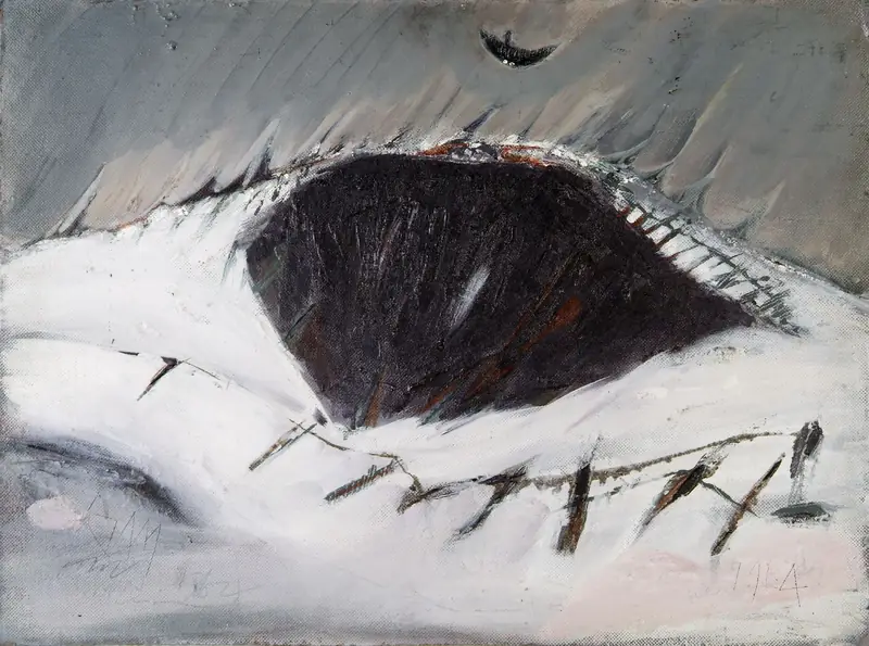 1 - Hawk and Quarry in Winter
