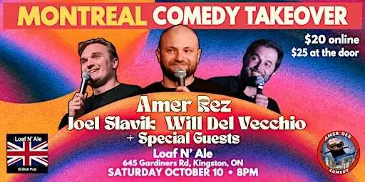 KINGSTON COMEDY NIGHT - Live Stand-Up Comedy en The Loaf N' Ale Pub Kingston