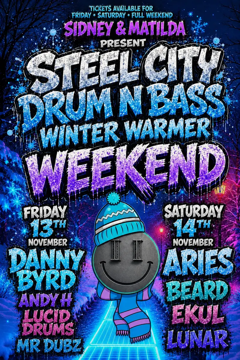 Steel City Drum & Bass Winter Weekender en Sidney & Matilda