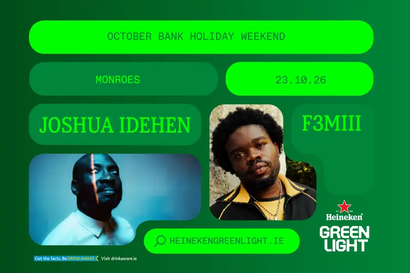 Heineken Greenlight: Joshua Idehen på Monroe's