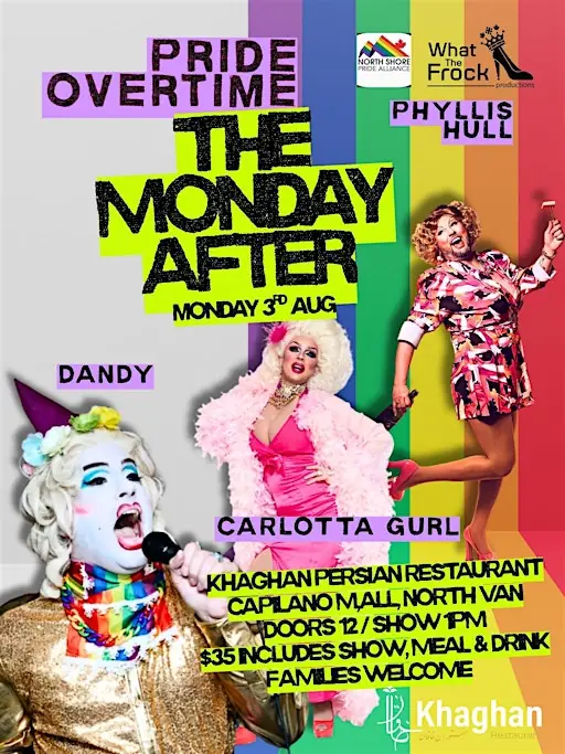Pride Overtime: The Monday After at Khaghan Persian Restaurant and Bar North Shore