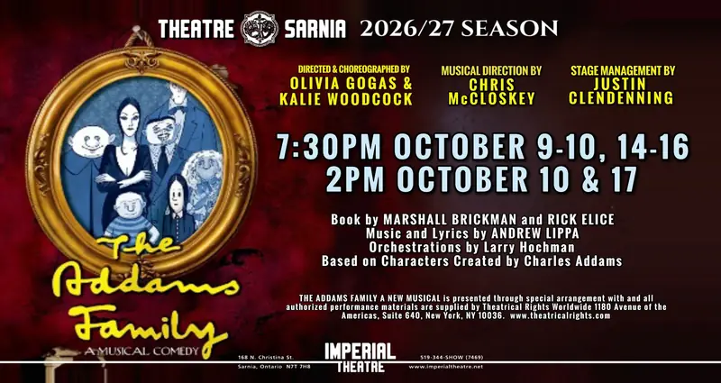 The Addams Family à Imperial Theatre Sarnia