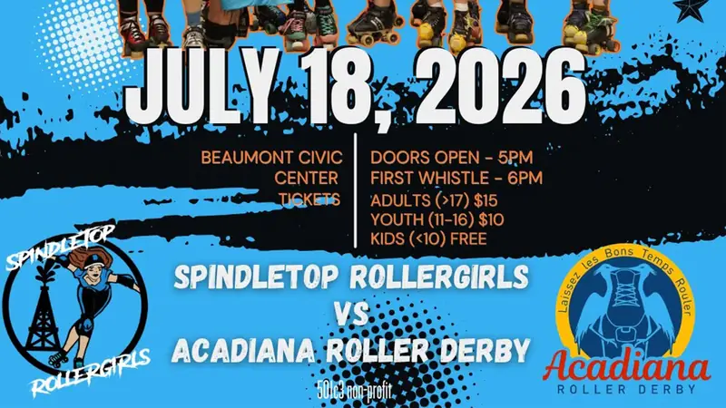 Spindletop Rollergirls vs. Acadiana Roller Derby