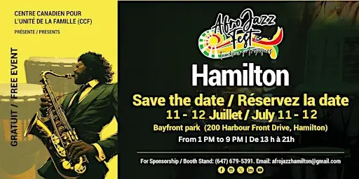 Hamilton AfroJazz Festival 2026 at Bayfront Park