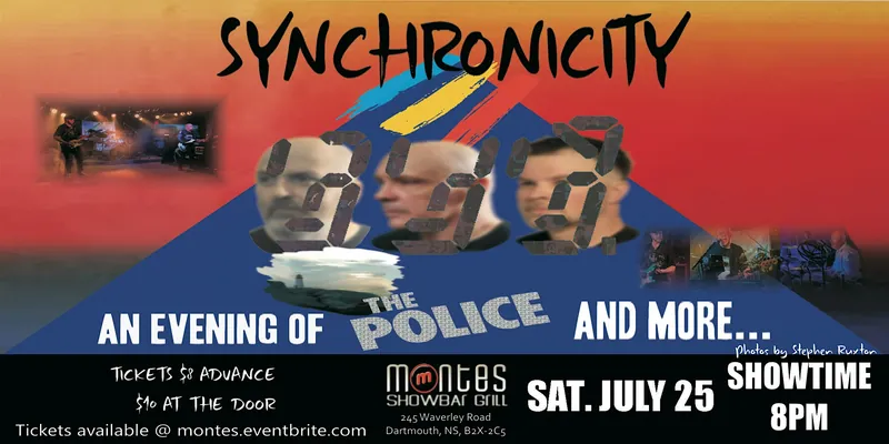 SYNCHRONICITY 3 - A Tribute to THE POLICE & More à Monte's Showbar Grill