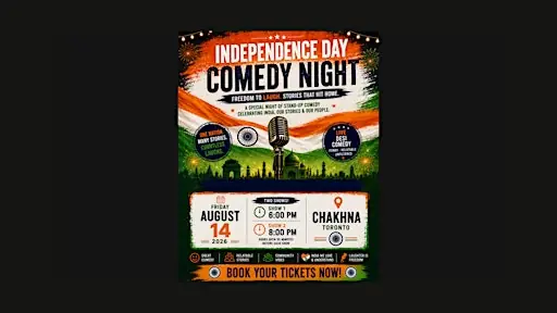 India's Independence Weekend Comedy Night at Chakhna | Indian & Hakka | Momos | Bar