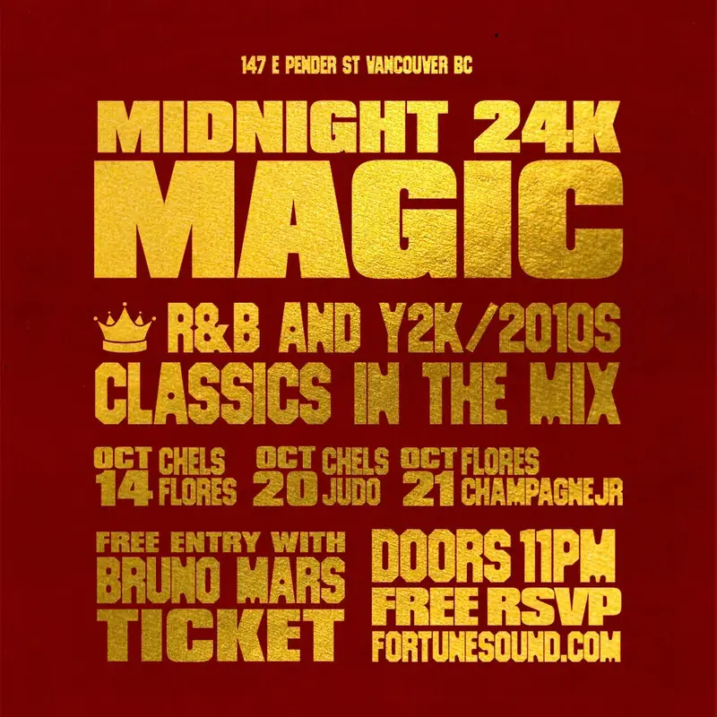 MIDNIGHT 24K MAGIC at Fortune Sound Club