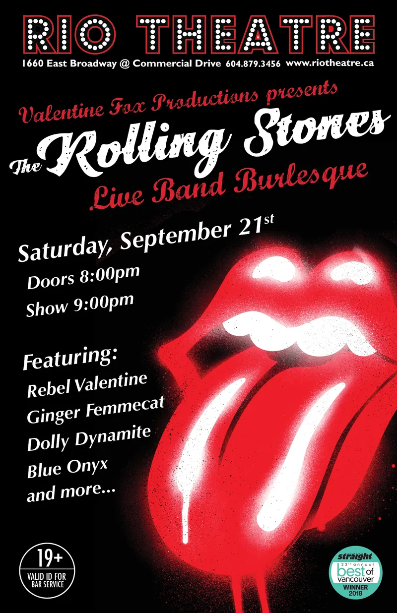 The Rolling Stones: Live Band Burlesque à Rio Theatre
