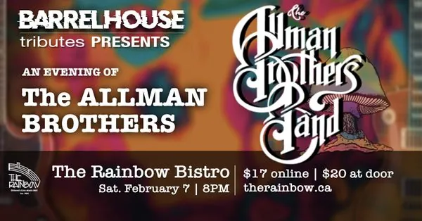 Barrelhouse Presents: The Music of the Allman Brothers (w/special guest percussionist Reynier Garcia)