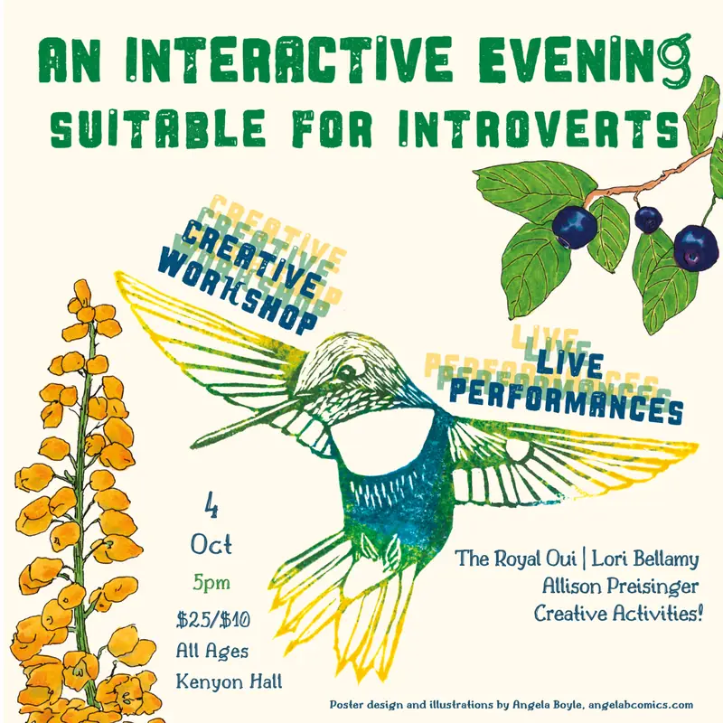 An Interactive Evening Suitable for Introverts à Kenyon Hall