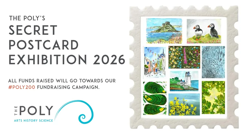 Secret Postcard Exhibition en Royal Cornwall Polytechnic Society