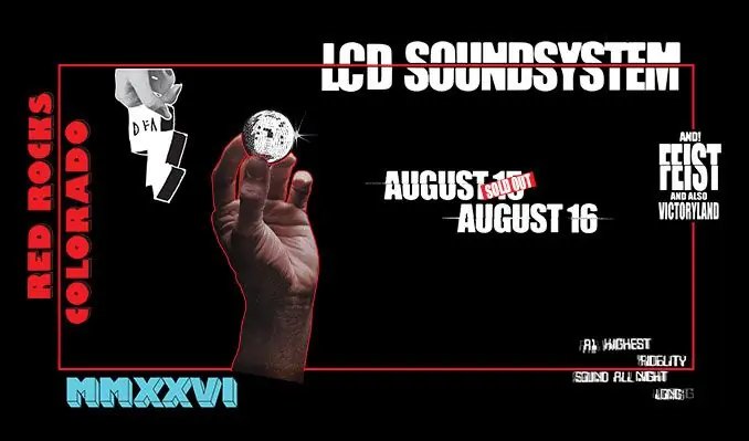 LCD Soundsystem 8/16 at Red Rocks Amphitheatre