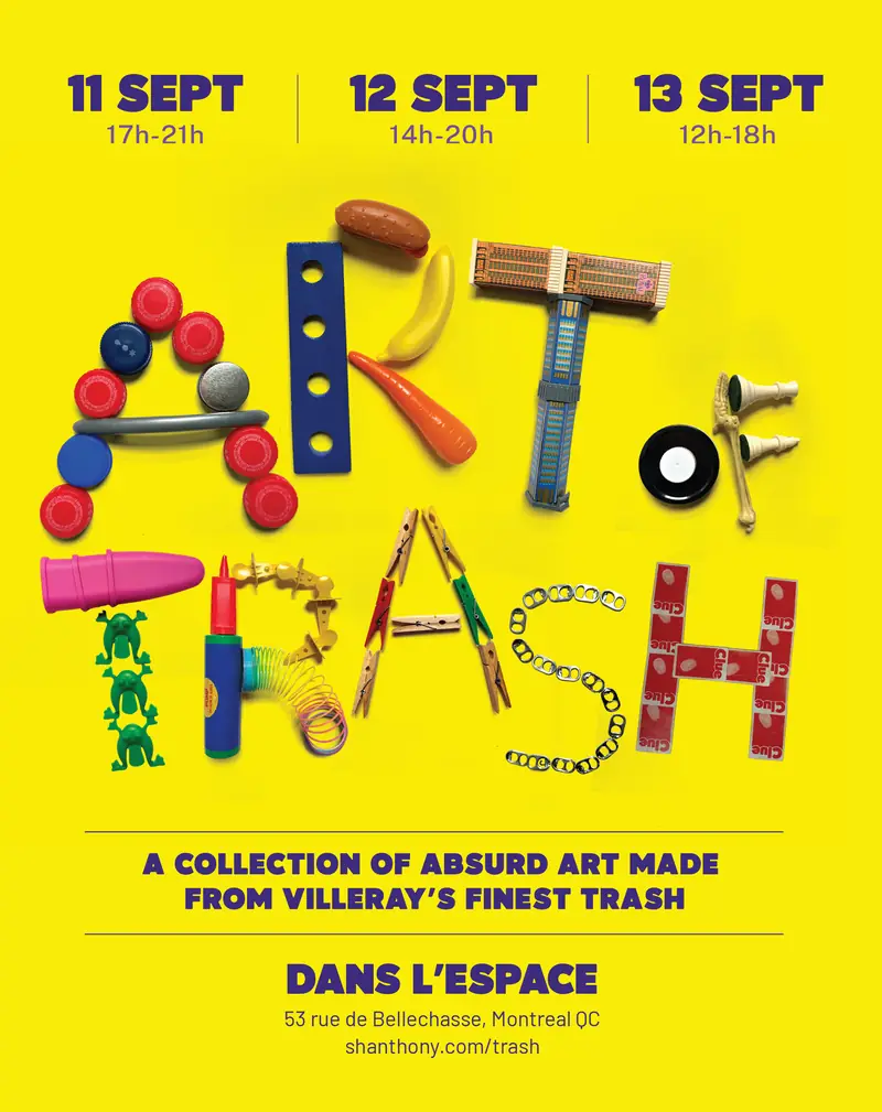 The Art of Trash: A Recycled Art Exhibit at 53 Rue de Bellechasse