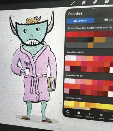 Digital Character Illustration at The Market Place Theatre