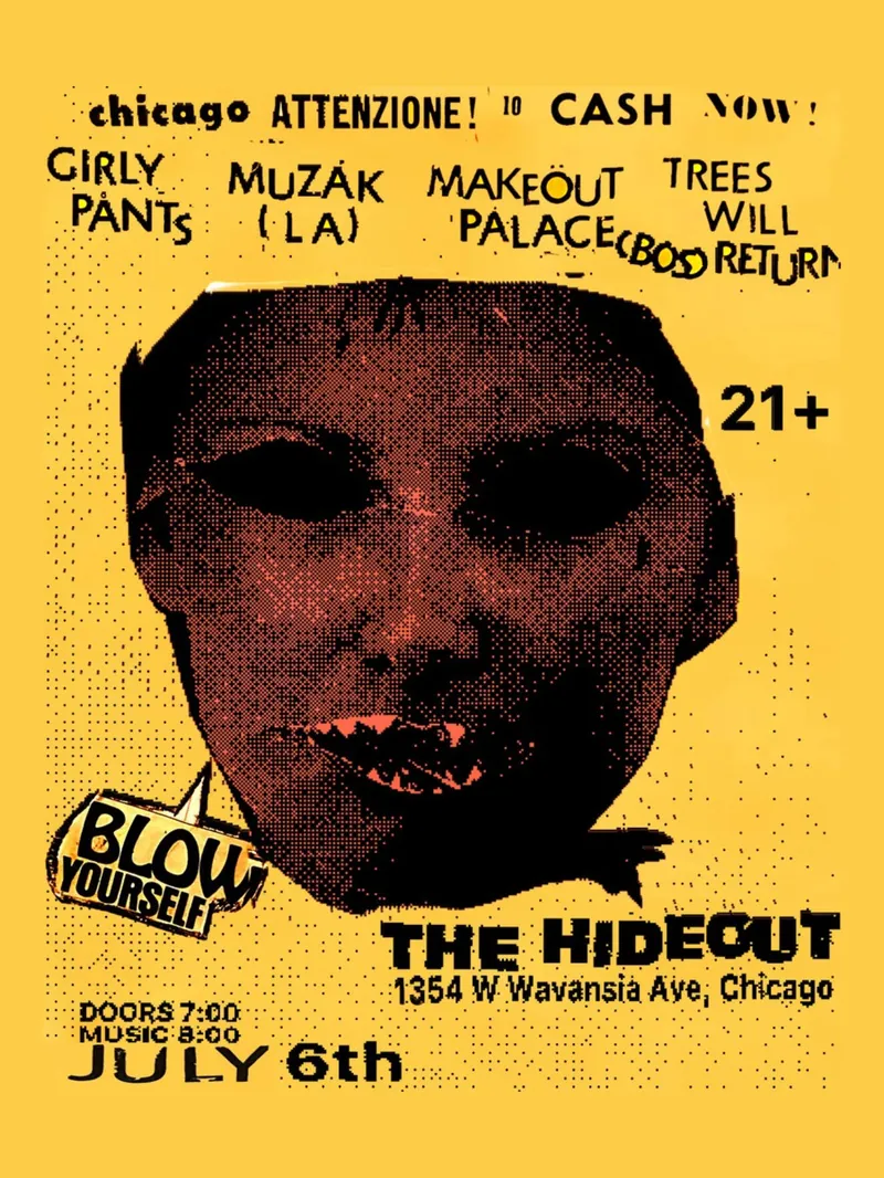 Muzak, Girly Pants, Makeout Palace, Trees Will Return à The Hideout