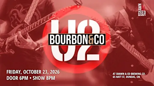 Bourbon and Co Present: The Music of U2 at the SHED à Shawn & Ed Brewing Company