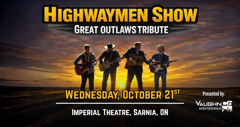 The Highwaymen Show: Great Outlaws Tribute Concert à Imperial Theatre Sarnia