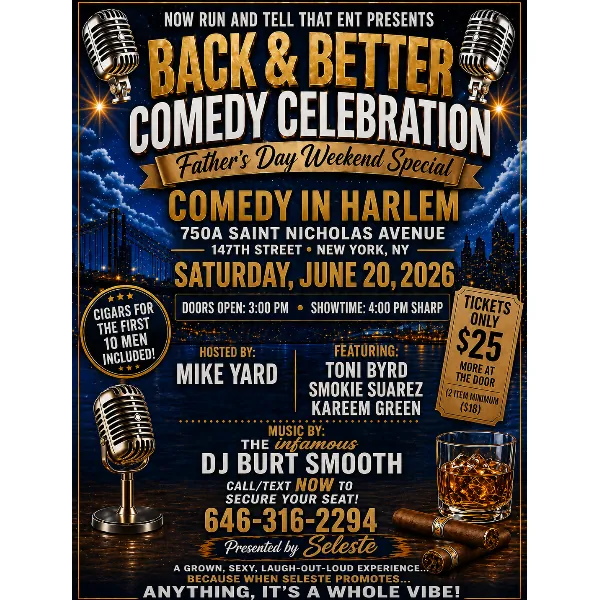 Back & Better Comedy Celebration hosted by Mike Yard