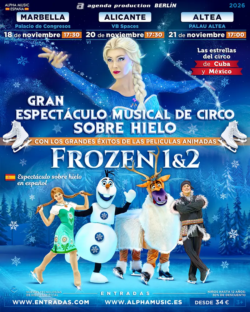 Gran Espectáculo Musical de Circo Sobre Hielo - Frozen 1&2 à Palacio de Congresos y Exposiciones Adolfo Suarez