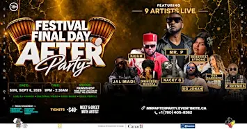 FESTIVAL FINAL DAY AFTER PARTY HOSTED BY MR P-SQUARE (SUNDAY 6 SEPTEMBER à Pawn Shop Live