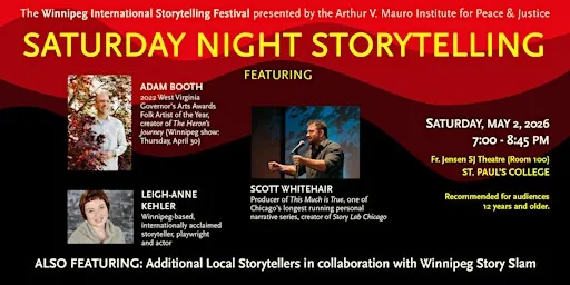 Winnipeg International Storytelling Festival: Saturday Night Storytelling at St. Paul's College