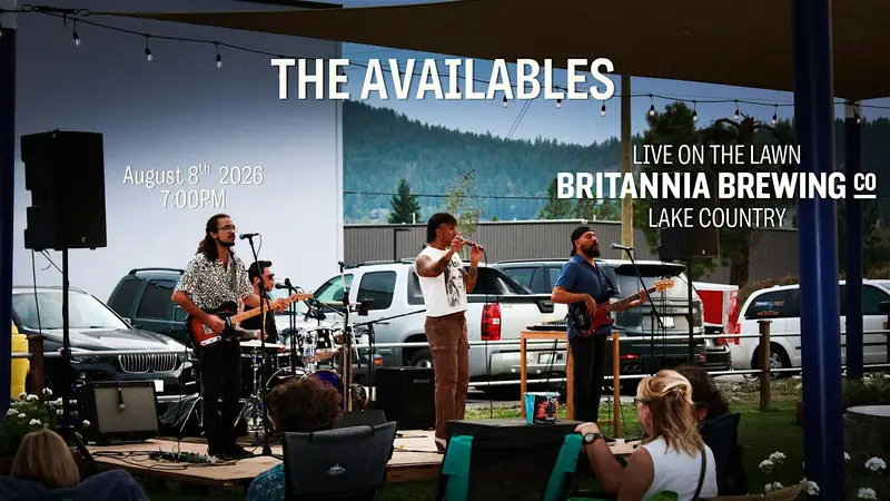 The Availables Live on the Lawn in Lake Country at Britannia Brewing Co