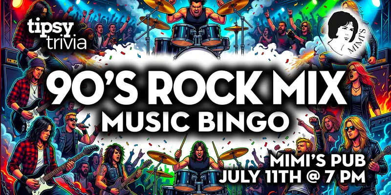 Edmonton: Mimi's Pub - 90's Rock Mix Music Bingo at Mimi's Pub