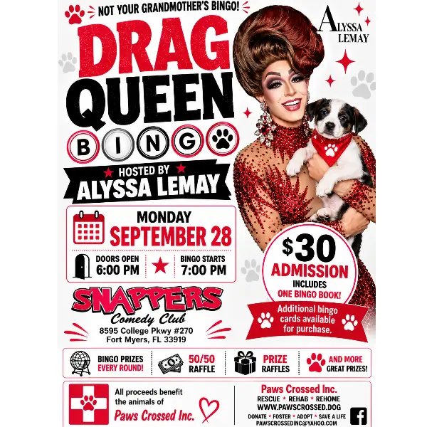 Drag Queen Bingo Fundraiser! à Snapper's Comedy Club