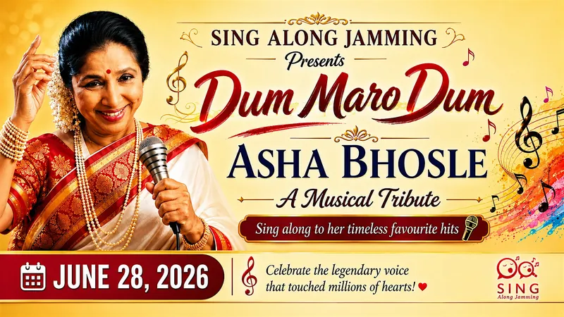 Asha Bhosle- A Musical Tribute - DUM MARO DUM en Century Gardens Recreation Centre