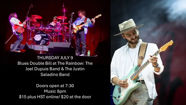 Blues Double Bill at The Rainbow: The Joel Dupuis Band & The Justin Saladino Band