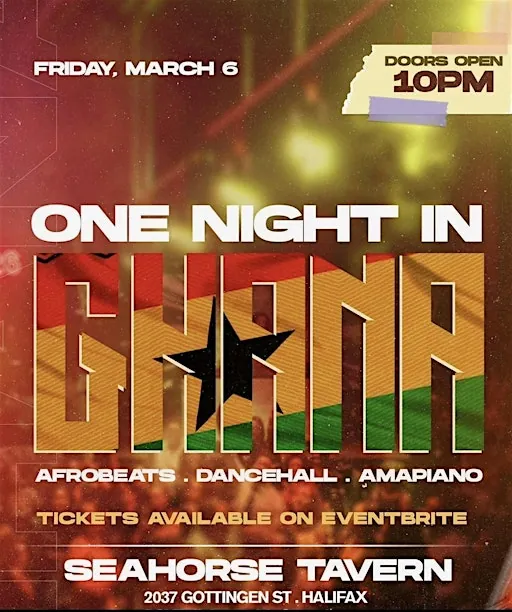 One Night In Ghana à Seahorse Tavern