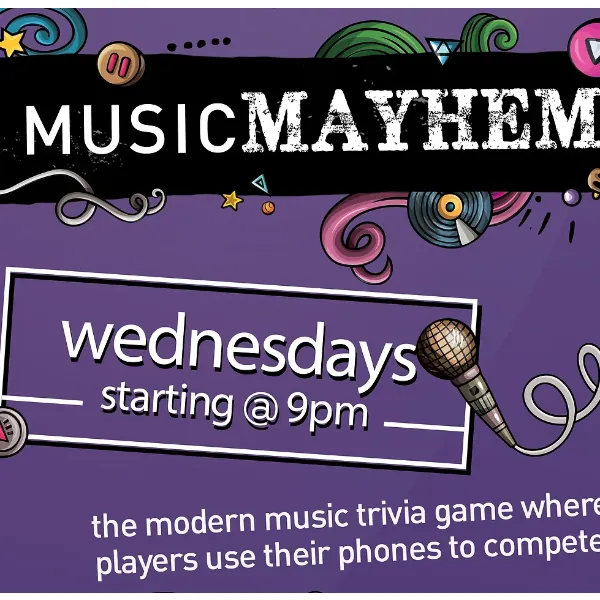 Interactive Music Trivia from Music Mayhem - No tickets or reservations needed. at Camp Bar & Cabaret