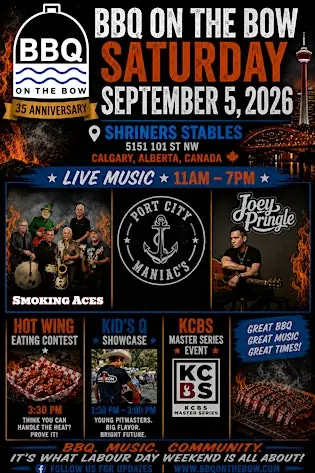 BBQ on the Bow - BBQ Festival and KCBS Competition à 5151 101 St NW