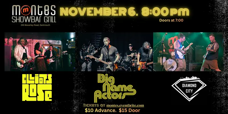 MONTE'S ROCKS: Showcasing the Best in Local Emerging Rock Bands en Monte's Showbar Grill