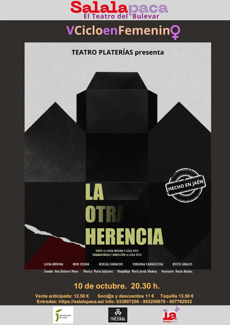 LA OTRA HERENCIA en Sala La Paca