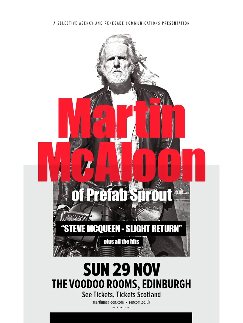 Martin McAloon of Prefab Sprout Steve McQueen - Slight Return.