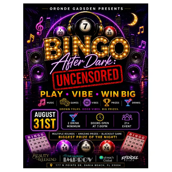 BINGO AFTER DARK: UNCENSORED 🎤🔥 at Fort Lauderdale Improv